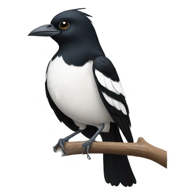 Magpie bird sticker