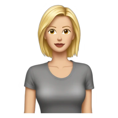 charlize theron wearing t-shirt sticker