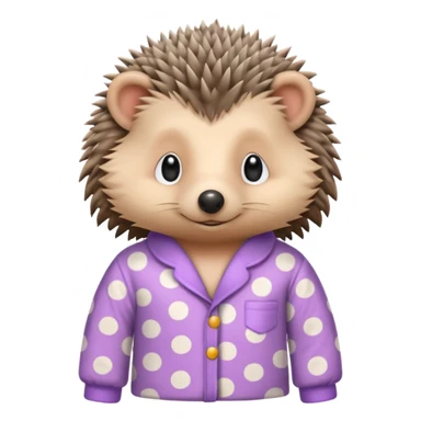 hedgehogs in pajama sticker