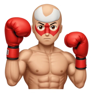 Saitama red hand punch with a boxing glove sticker