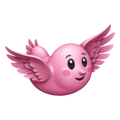 pink money flying  sticker