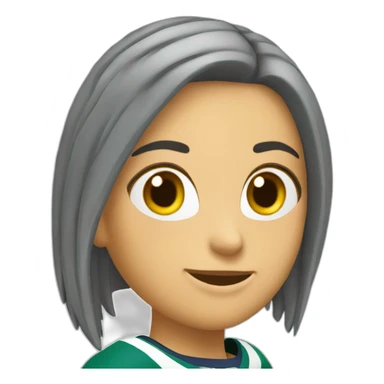 Jugadora de hockey con el 27 sticker