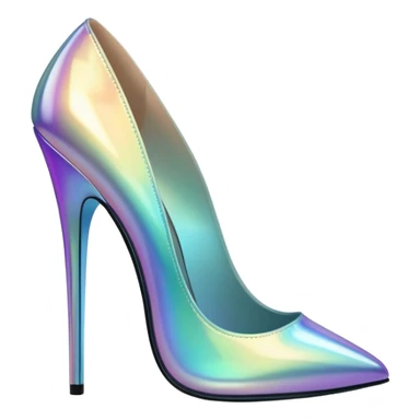 Iridescent heels sticker
