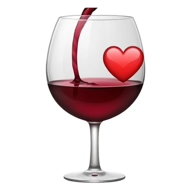 simple heart emoticon, minimal design, wine color, suitable for wine score, transparent background sticker