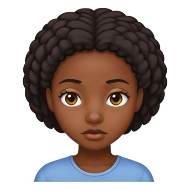 Black girl saying sorry sticker