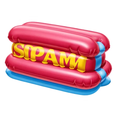  paris SPAM meat jeff koons style inflatable sculpture art painting  sticker