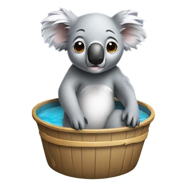 Koala wearing a bathing w sticker