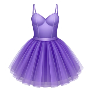 cinematic-realistic-purple-tutu,-layers-of-fine,-soft-tulle-forming-a-voluminous-and-airy-skirt,-delicate-folds-catching-the-light,-slightly-frayed-edges-adding-authenticity,-glowing-softly-with-a-warm-and-ethereal-elegance sticker