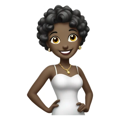 Betty Boop Smiling sticker