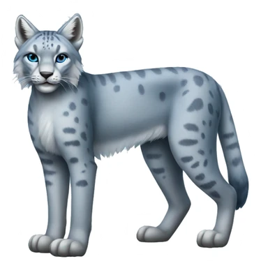 A blue lynx full body sticker