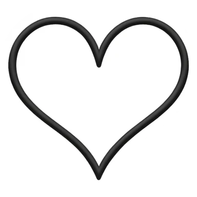 Minimalist illustration of a heart drawn with a single continuous line Integrated into the heart’s line, the letters ‘N’ and ‘K’ appear subtly, as part of the drawing itself, collor black sticker
