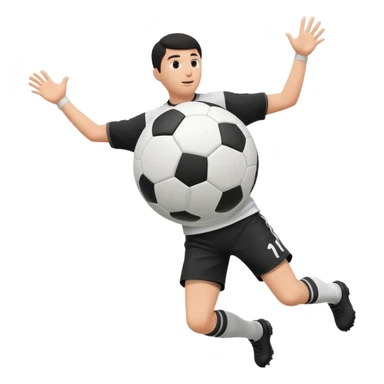 soccer ball passed between defender's legs sticker
