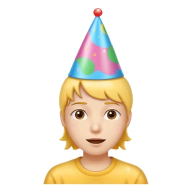 Emoji  (précisément celui-ci😅i)emoji goutte de sueur😅qui fête anniversaire  sticker