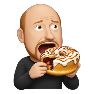 louis ck eating a cinnabon sticker