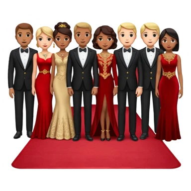 red carpet and crowd sticker