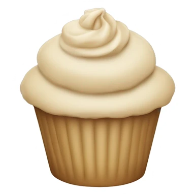 beige cupcake sticker