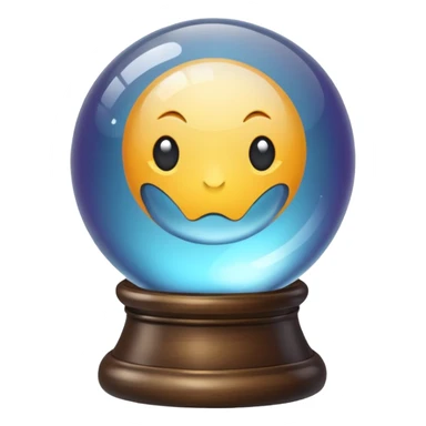 Crystal ball sticker