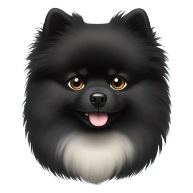 Black Pomeranian sticker