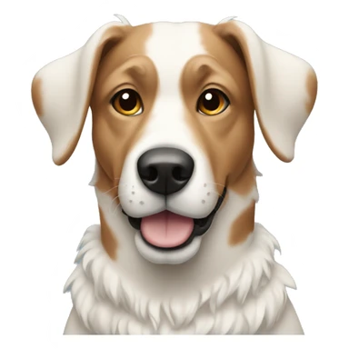 Dog in winter sticker