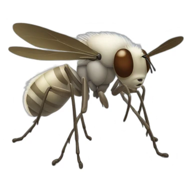 Une mouche qui rigole de face sticker