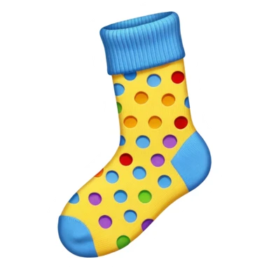 cute holey sock emoji sticker