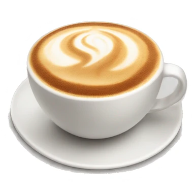 Cappuccino with foam sticker