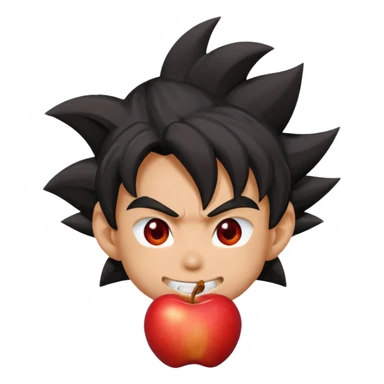 combine a fruit and goku sticker