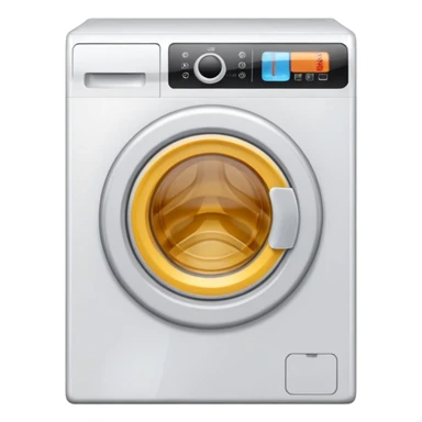 filled with laundry washing machine sticker