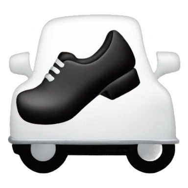 heels pressing car pedal sticker