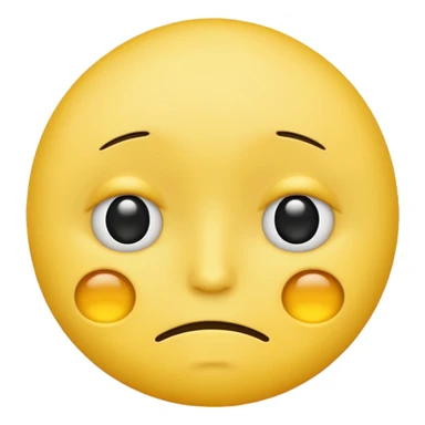 Yellow emoji tired with black eye bags under eyes sticker