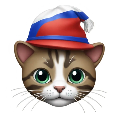 cat wearing a buffalo bills hat sticker