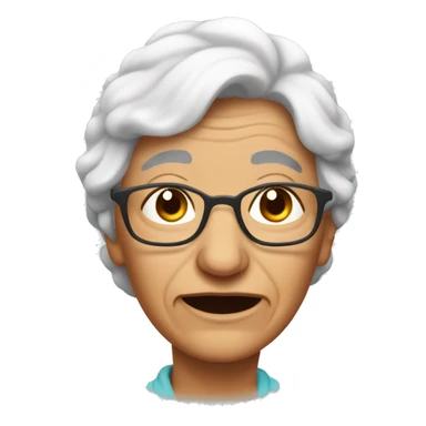 grandma's melting like snow sticker
