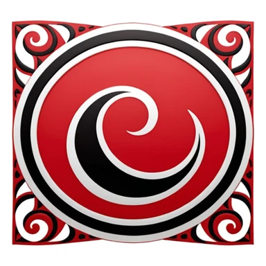 Maori flag sticker