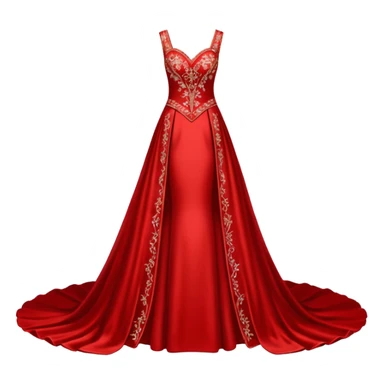 red wedding dress sticker