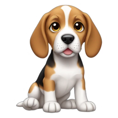 beagle puppy sticker
