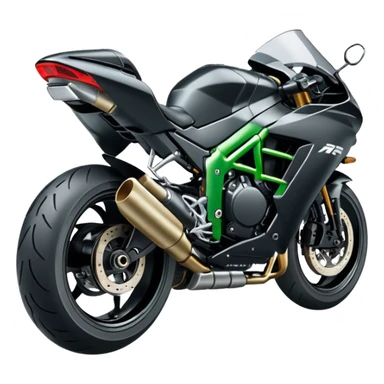 Kawasaki Ninja H2R tire sticker