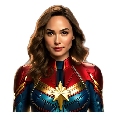 Gal gadot as Captain Marvel sticker