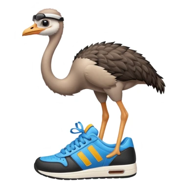 ostrich-in-sneakers sticker