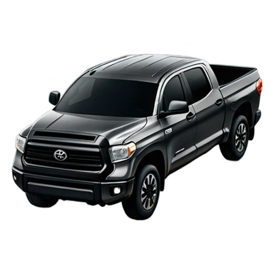 Black toyota tundra racing on highway sticker