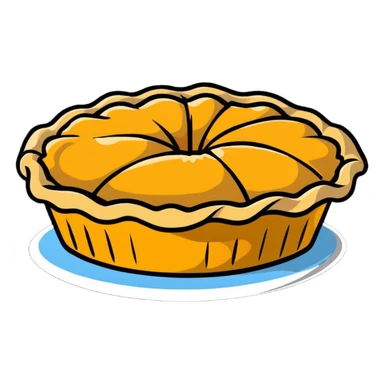 delicious homemade apple pie sticker