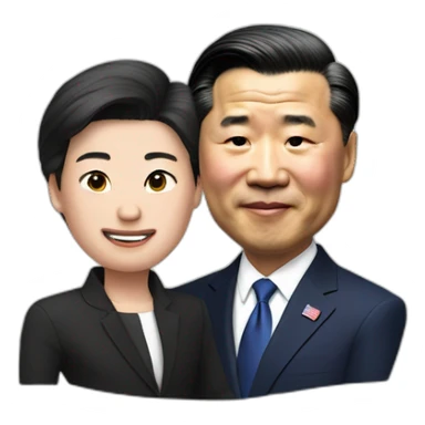 president xi jin ping with joe biden sticker