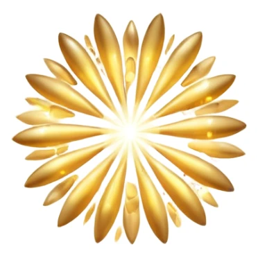 Cluster of radiant golden sparkles floating in mid‑air, soft bokeh, magical glow, dark blurred background, high resolution sticker