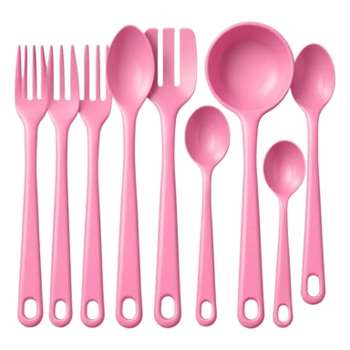 babypink utensils sticker