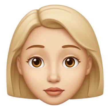 Whispering face sticker