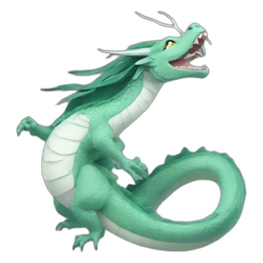 Spirited away haku dragon sticker