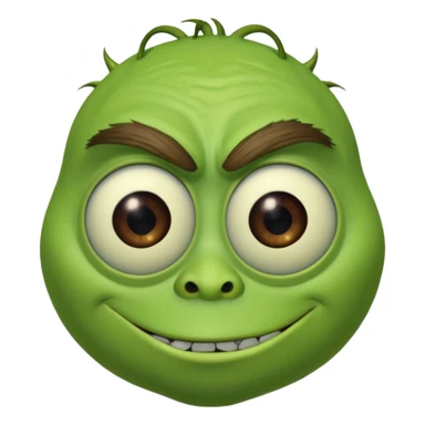 Mike Wazowski (one eye) from the Monsters Inc. Pixar movie sticker