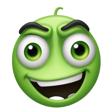 Mike Wazowski from Monsters Inc. with one eye sticker