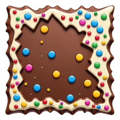 Broken Chocolate Bark with Sprinkles sticker