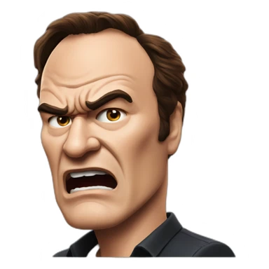 quentin tarantino angry sticker