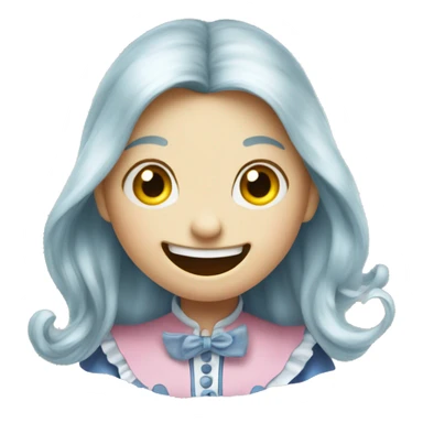 Alice in Wonderland, laughing hysterically ￼ sticker